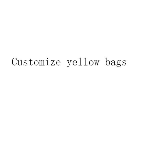 MOQ1000PCS Customize Yellow Jewelry Bags Personal SKU