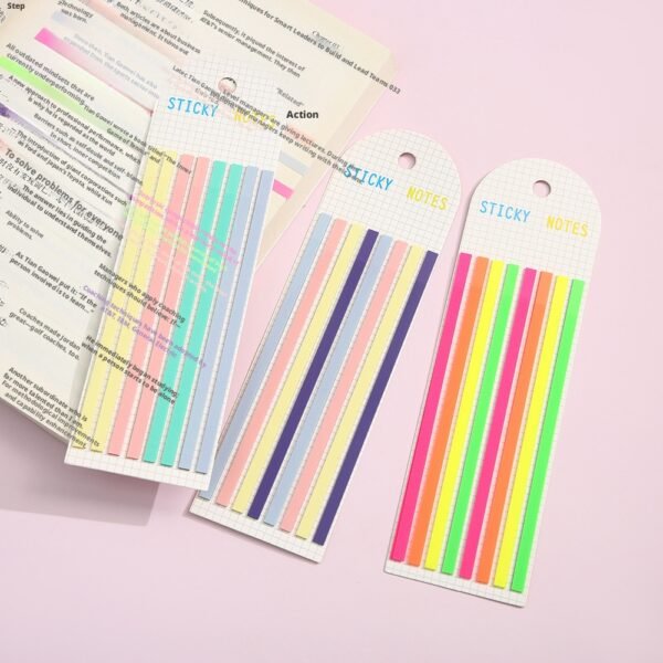 Very thin transparent sticky note-random color-pet-1 board
