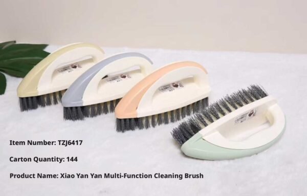 Multi-function cleaning brush-curved handle model-random color-1 piece