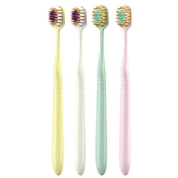 Step toothbrush with hair implanted-random color-1 stick