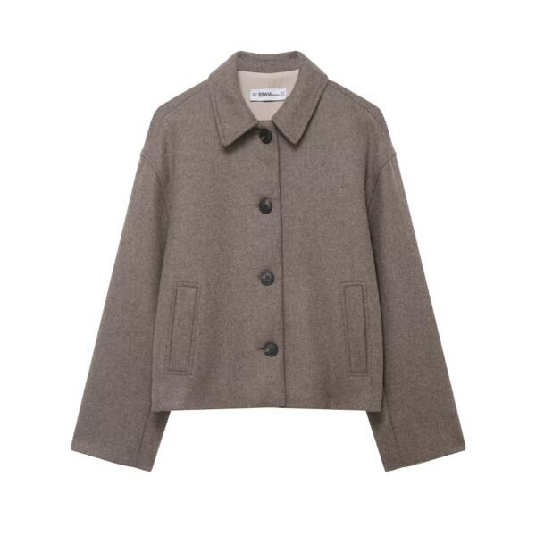 Winter Stylish And Elegant Short Wool-Blend Coat