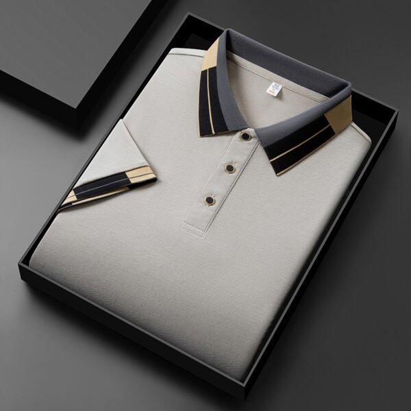 Men's Casual All-matching Summer Lapels Short Sleeve