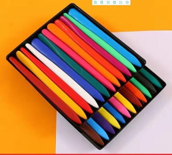 Triangle Undirty Hand Crayons-1 box